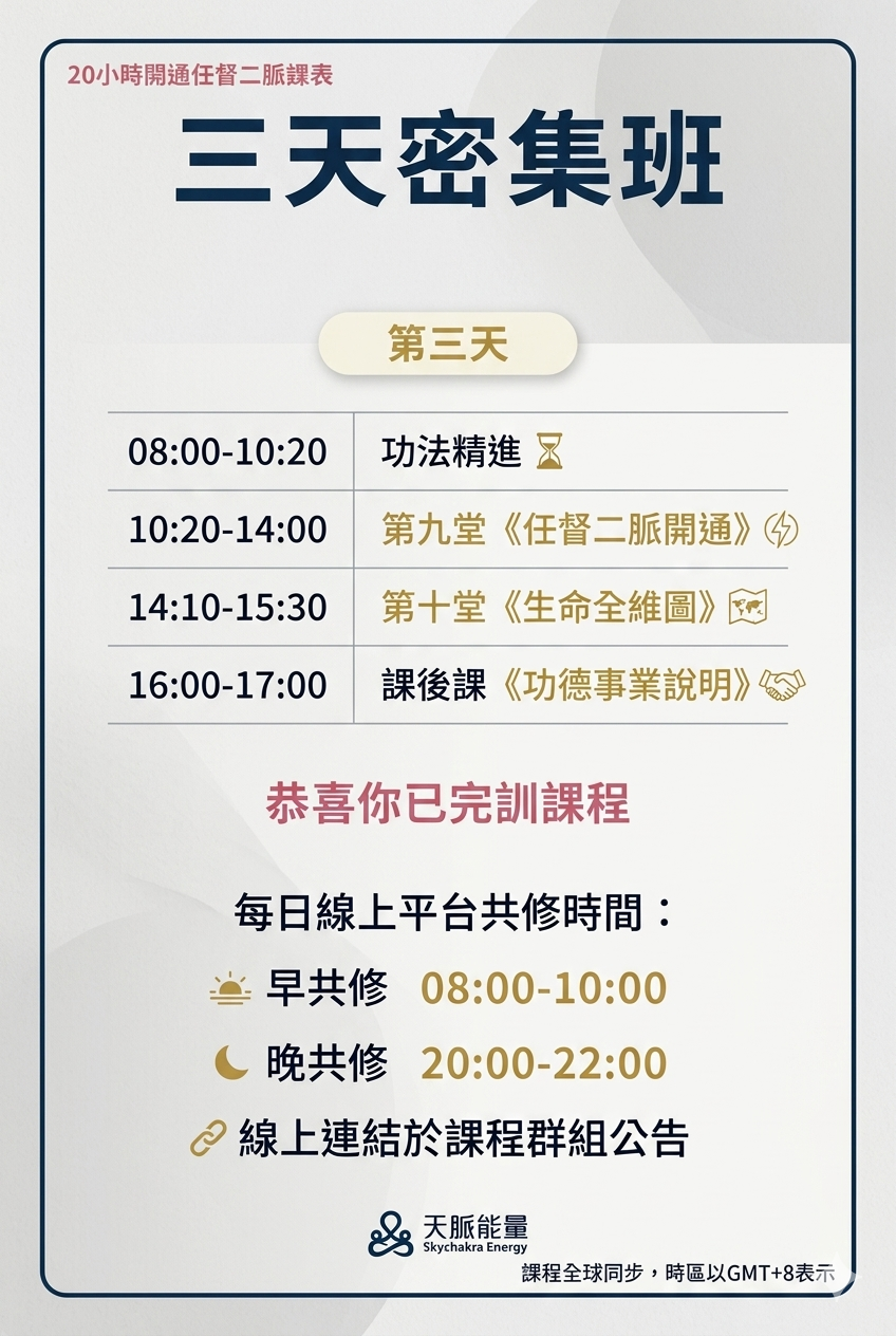 全球獨家！20小時開通任督二脈，身心全面轉變❤️